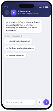 Chat con el asistente de IA